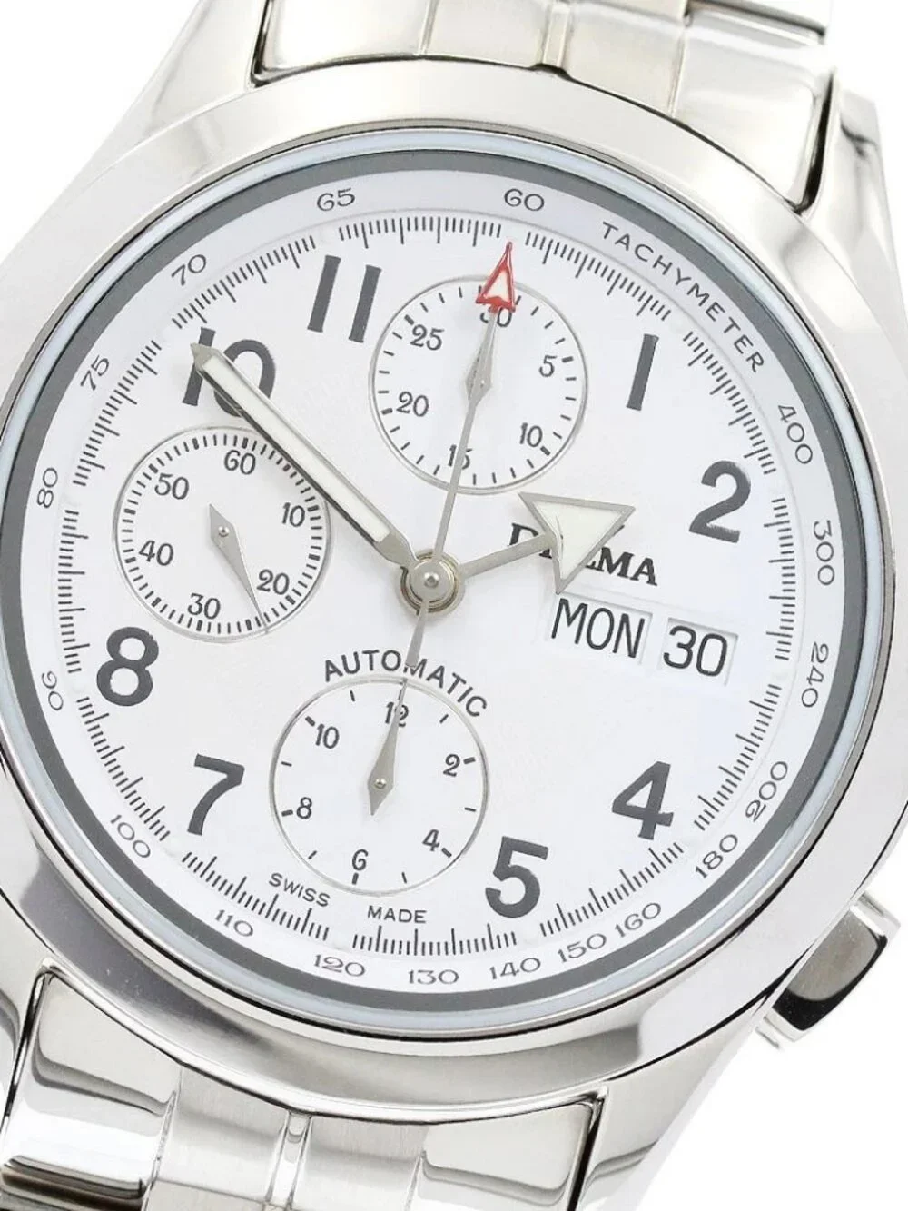 DELMA Klondike Chronograph 467.384 Day date white Dial Automatic Men's_967723
